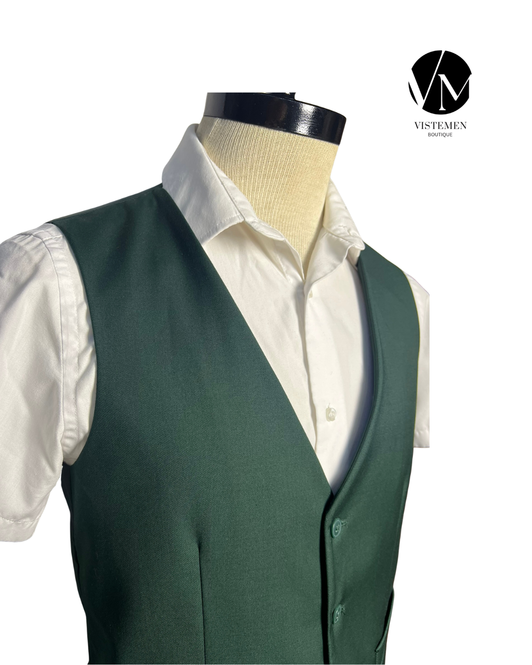 Gilet Sean Alexander Verde Oscuro | Tetron y Rayón | Talla M (48) | Vistemen
