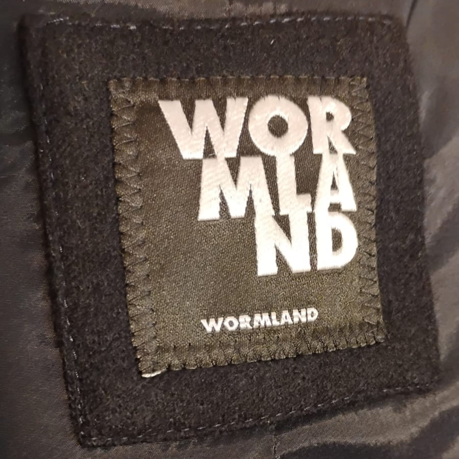 Abrigo Azul Marino Wormland - 100% Lana - Prenda Única