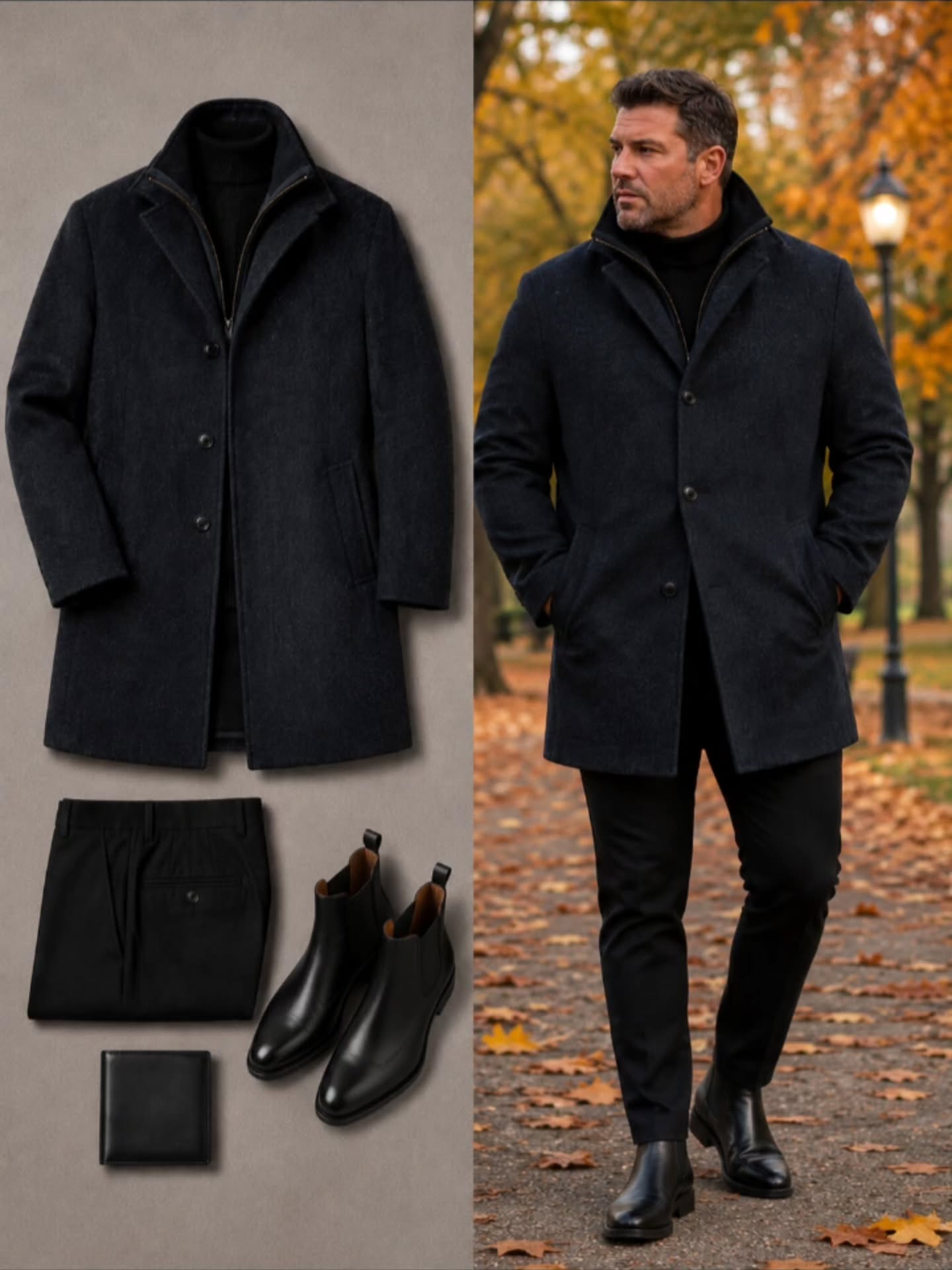 Abrigo Hugo Boss Lana con Cashmere – Talla 3XL (56)