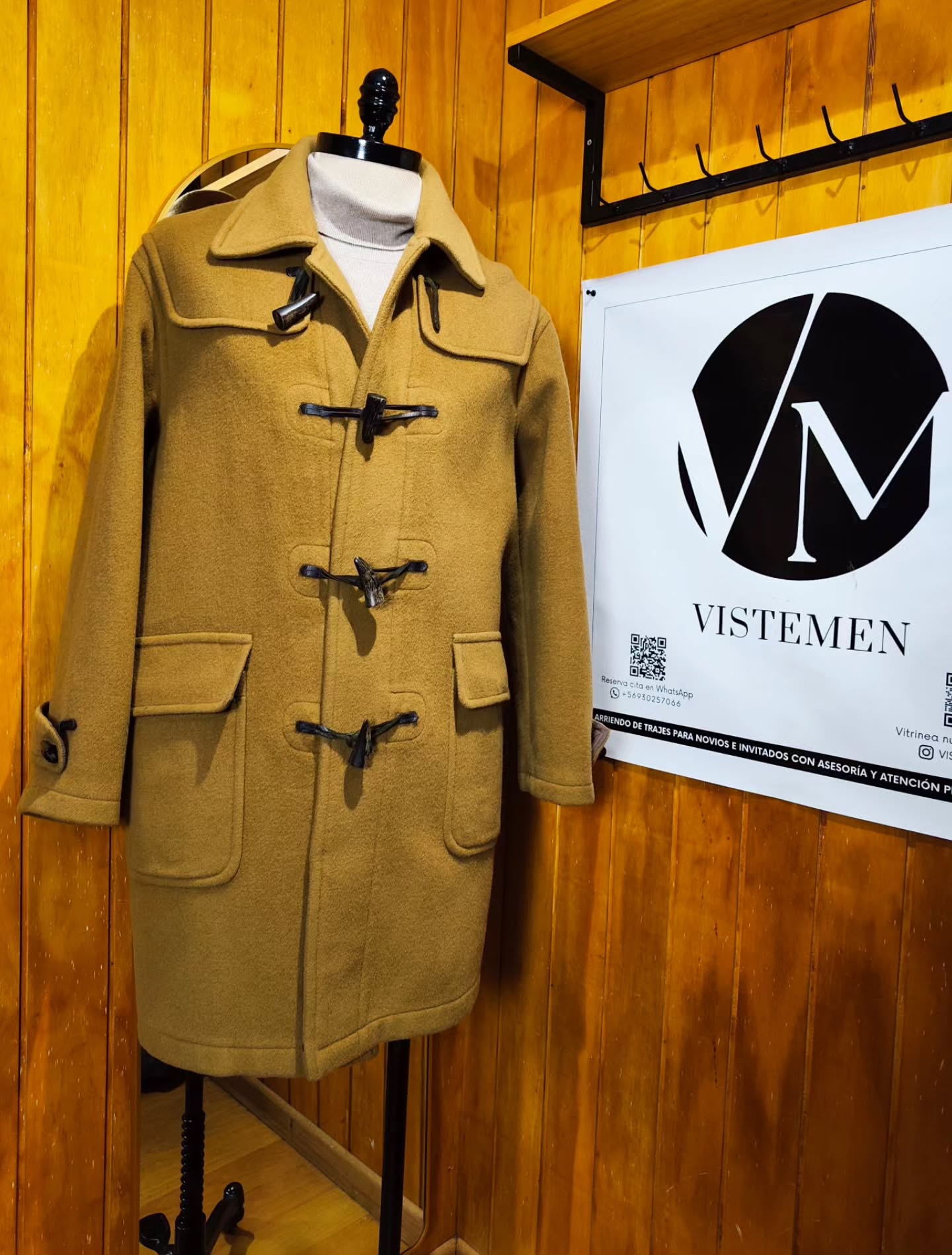 Abrigo Duffle Coat Camel Hazzys – Talla L (50)